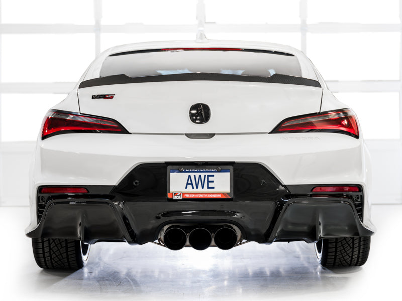AWE Tuning 2024 Acura Integra Type S DE5 FWD Track Edition Exhaust w/ Triple Diamond Black Tips 3020-53335