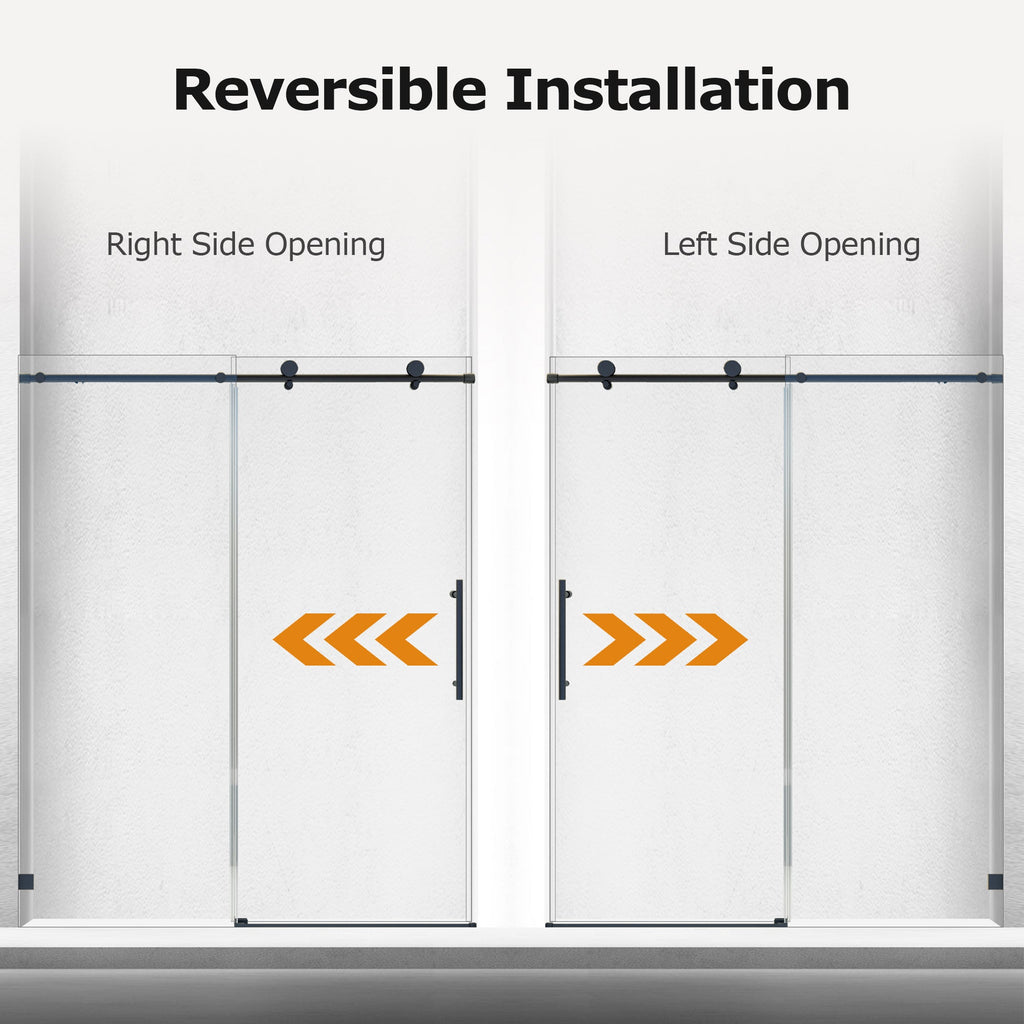 Frameless Single Sliding Shower Doors