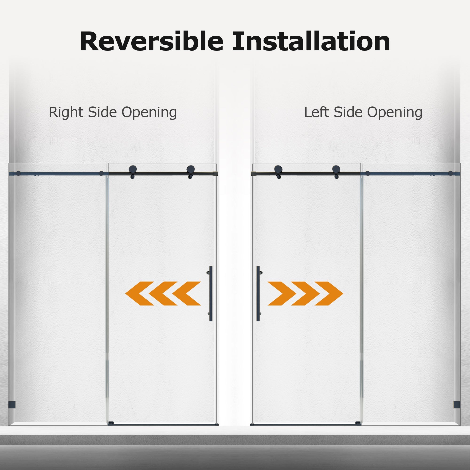 Frameless Single Sliding Shower Doors