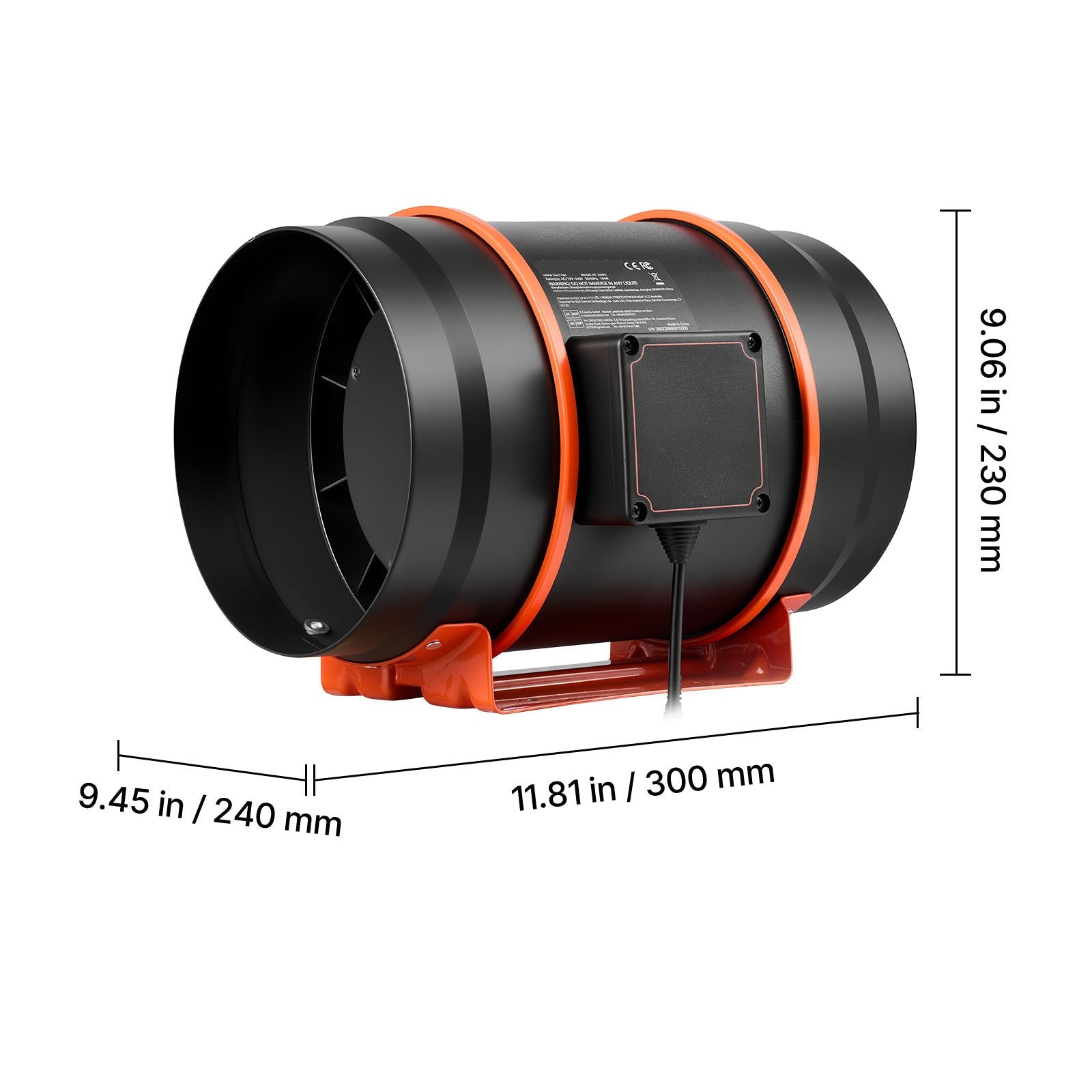 Inline Duct Fan with EC Motor – 807 CFM