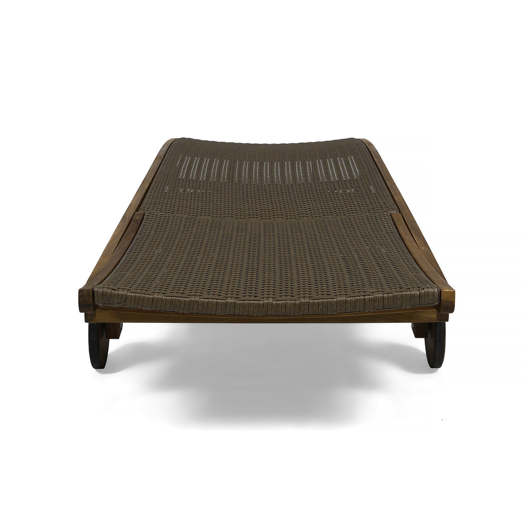 Banzai Chaise Lounge With Pull-Out Tray Set Of 2