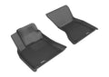 3D MAXpider 2014-2019 Porsche Macan Kagu 1st Row Floormat - Black L1PO01411509
