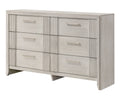 1pc Contemporary 6-Drawer Storage Dresser Mist