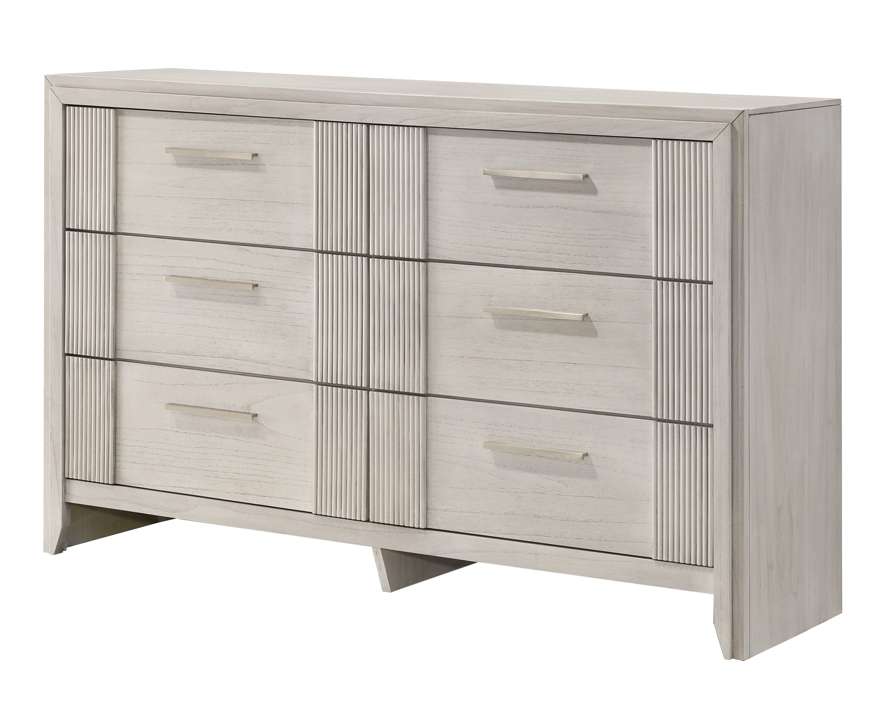 1pc Contemporary 6-Drawer Storage Dresser Mist