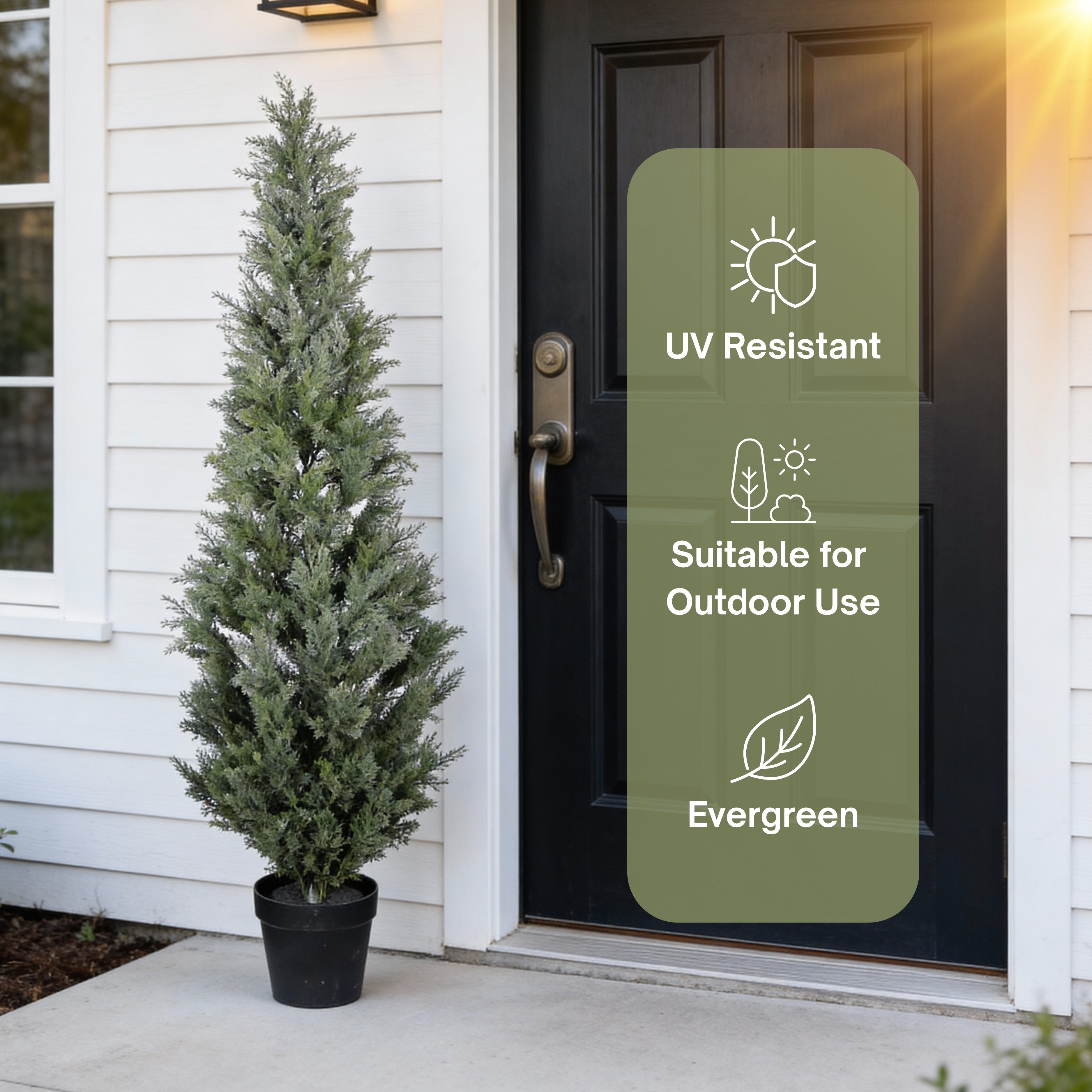 5FT Artificial Cypress Tree