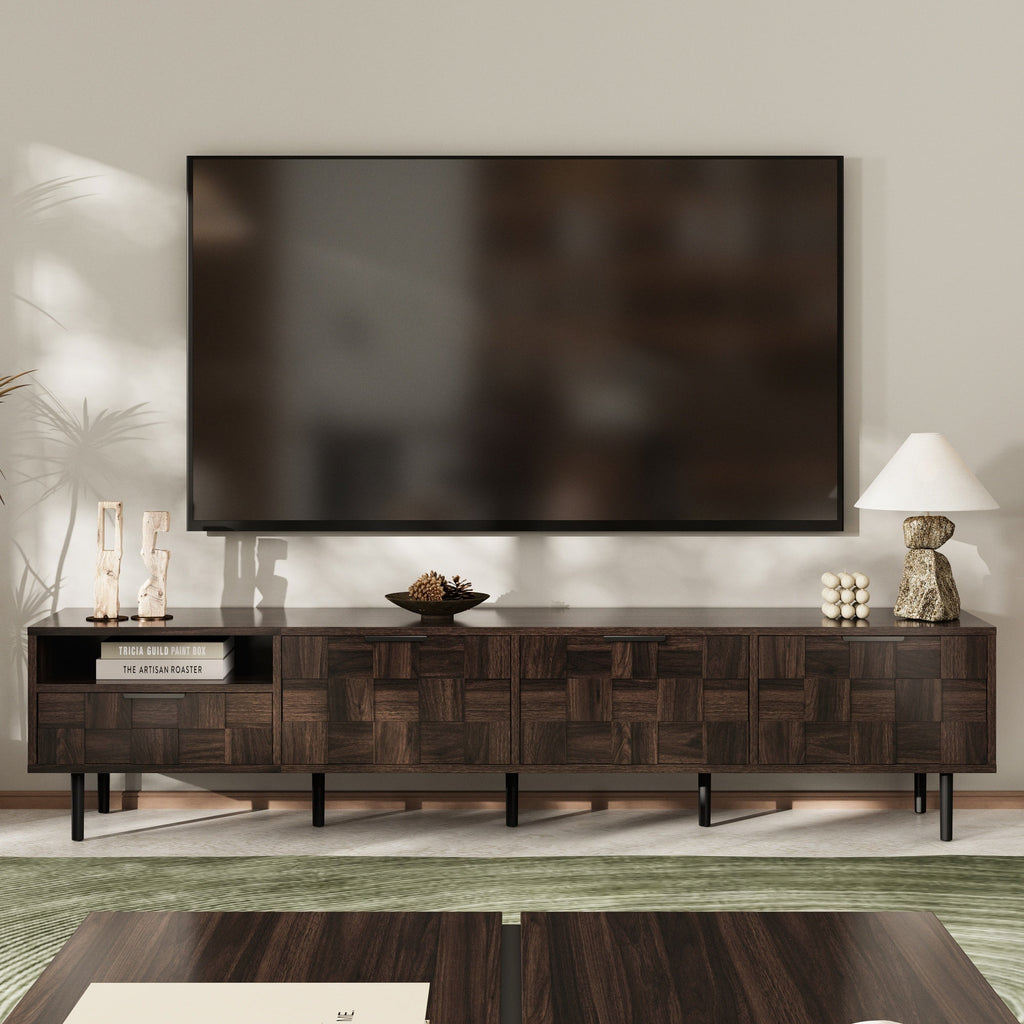 78" Mid Century Modern TV Stand for 65+ Inch TVs