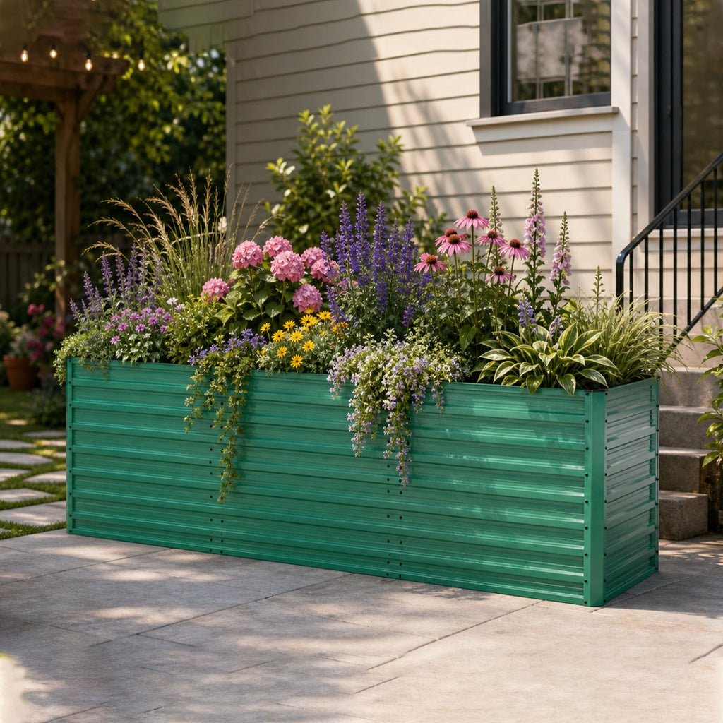 Raised Garden Bed Kit - Ergonomic Height Metal Planter Box