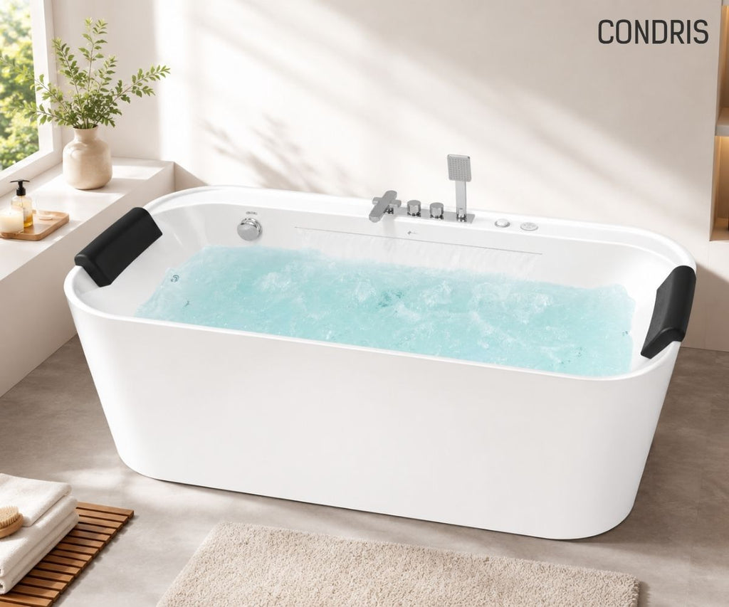 Condris 67" x 35" Whirlpool Bathtub