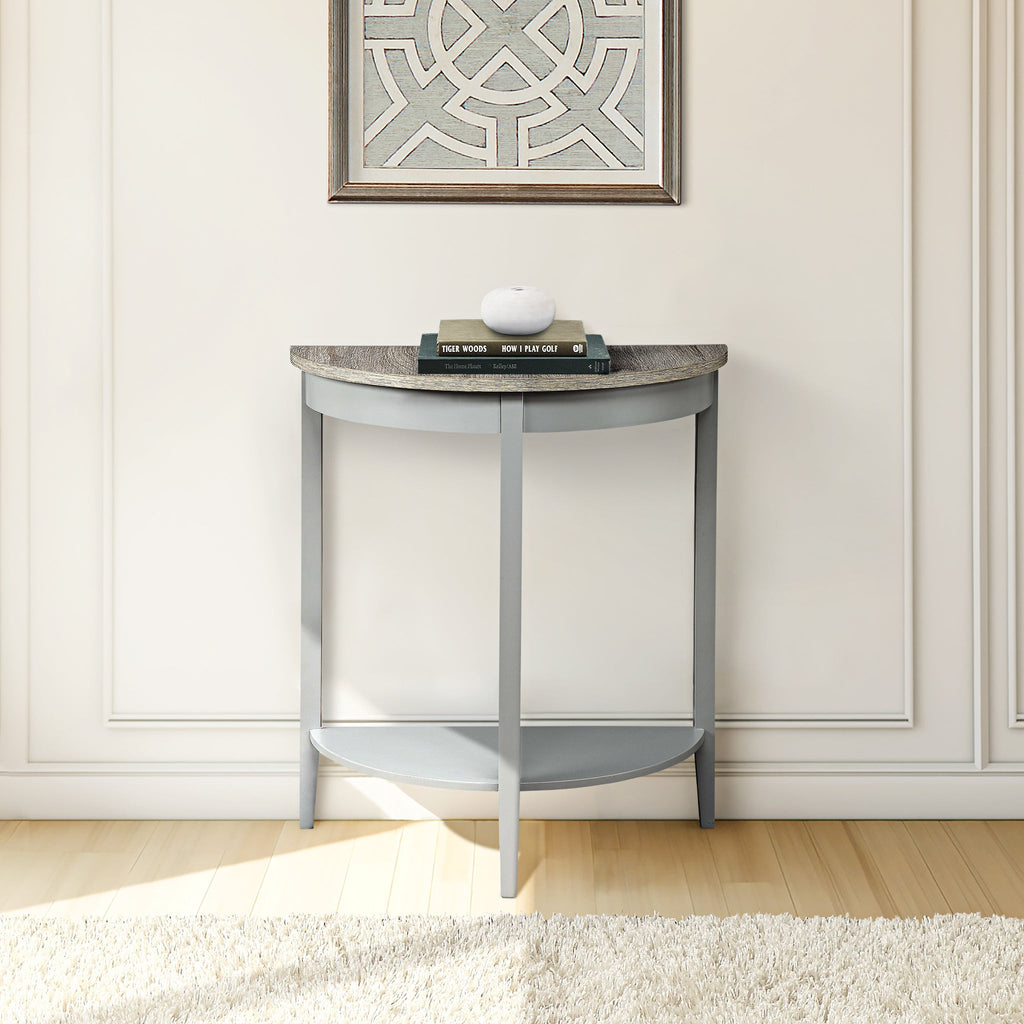 Justino Half-Moon Console Table