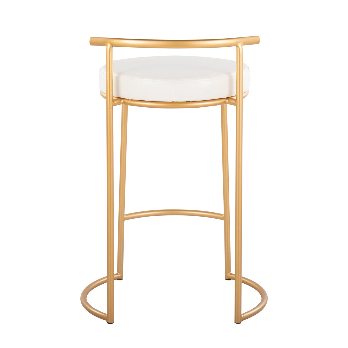 Round 26" Contemporary Fixed-Height Counter Stool