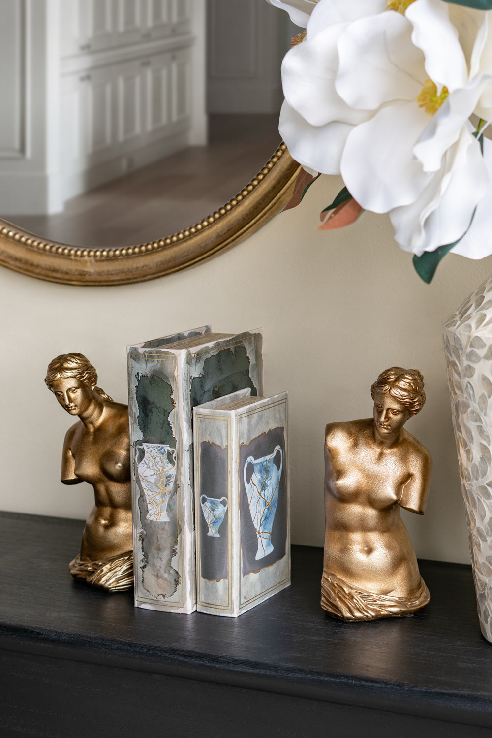 Set of 2 Venus de Milo Bust Bookends