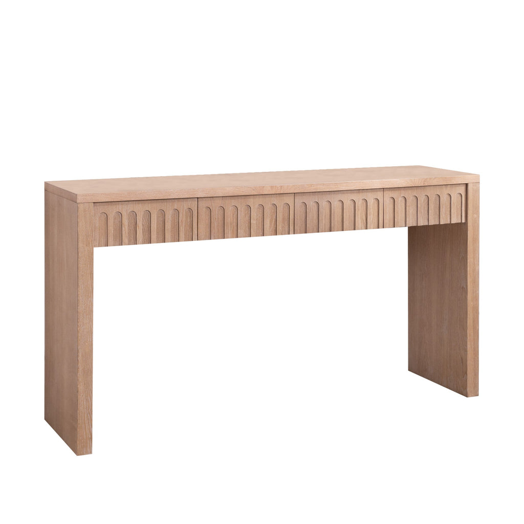 Modern Console Table with 4 Drawers – 59.2" Entryway Table