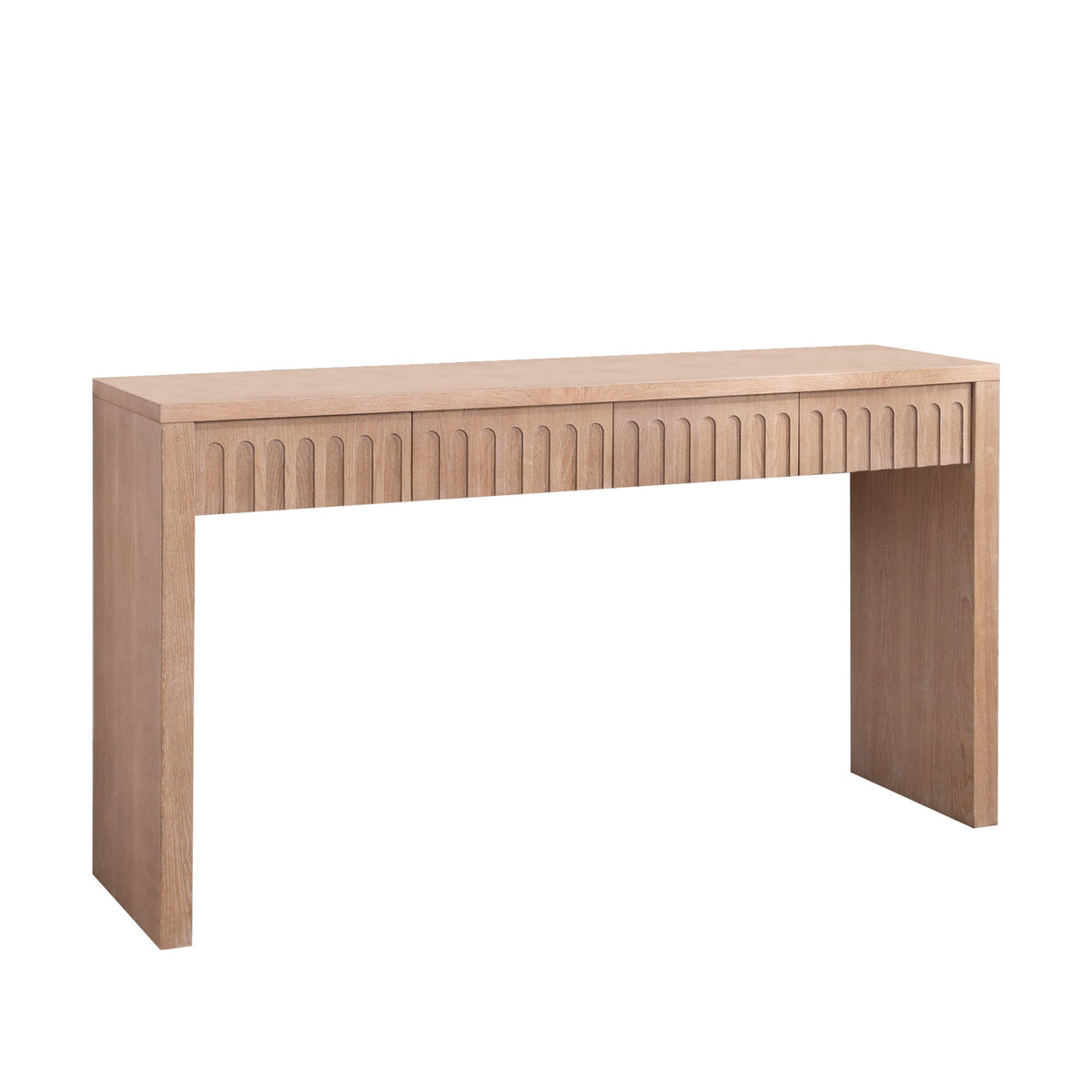Modern Console Table with 4 Drawers – 59.2" Entryway Table