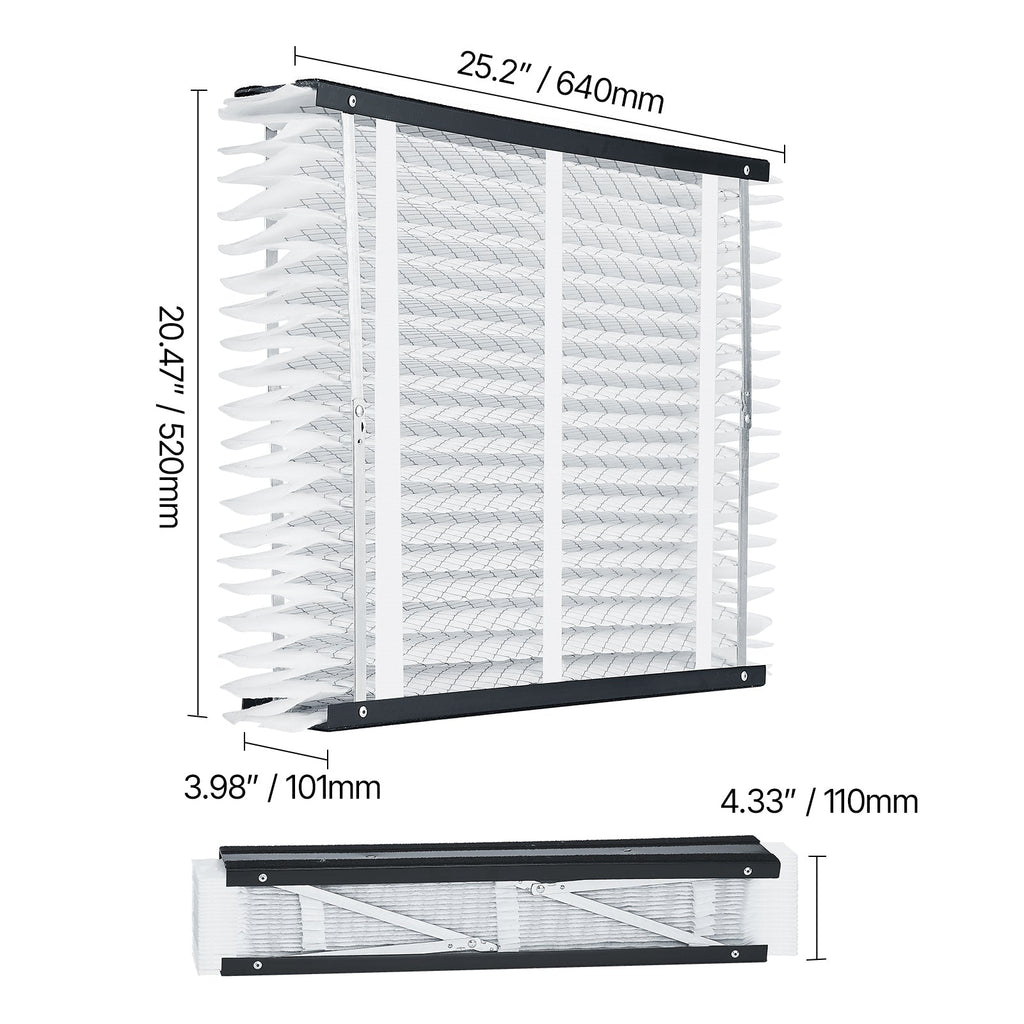 Air Filters MERV 11 Electrostatic Pleated HVAC Furnace Filter 4-Pack
