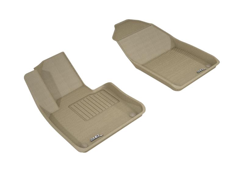 3D MAXpider 2018-2020 Volvo XC60 Kagu 1st Row Floormat - Tan L1VV02511502