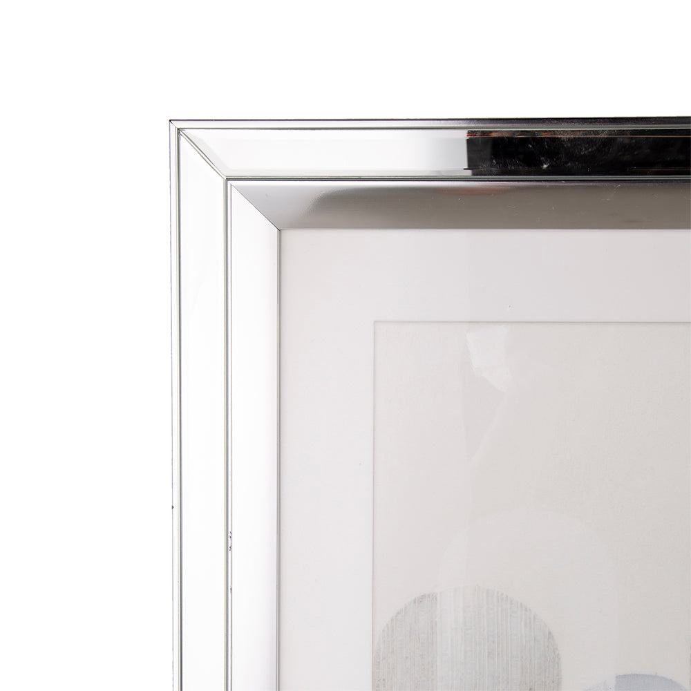 S/2 23.6x23.6" Kaiden Crystal Mirror Framed Wall Art