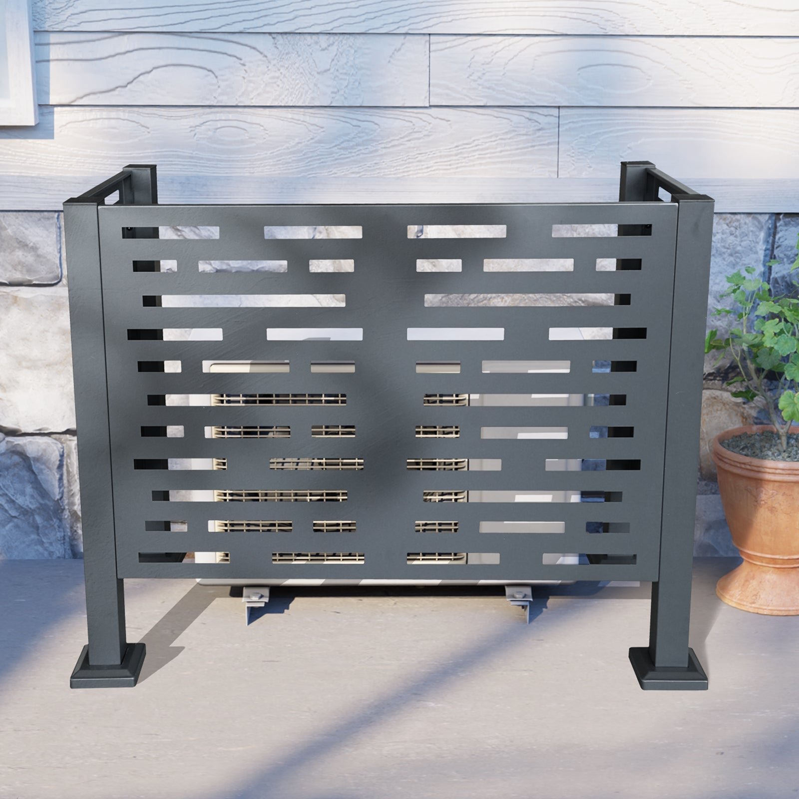 4ft x 2ft Air Conditioner Fence for Outdoor Units