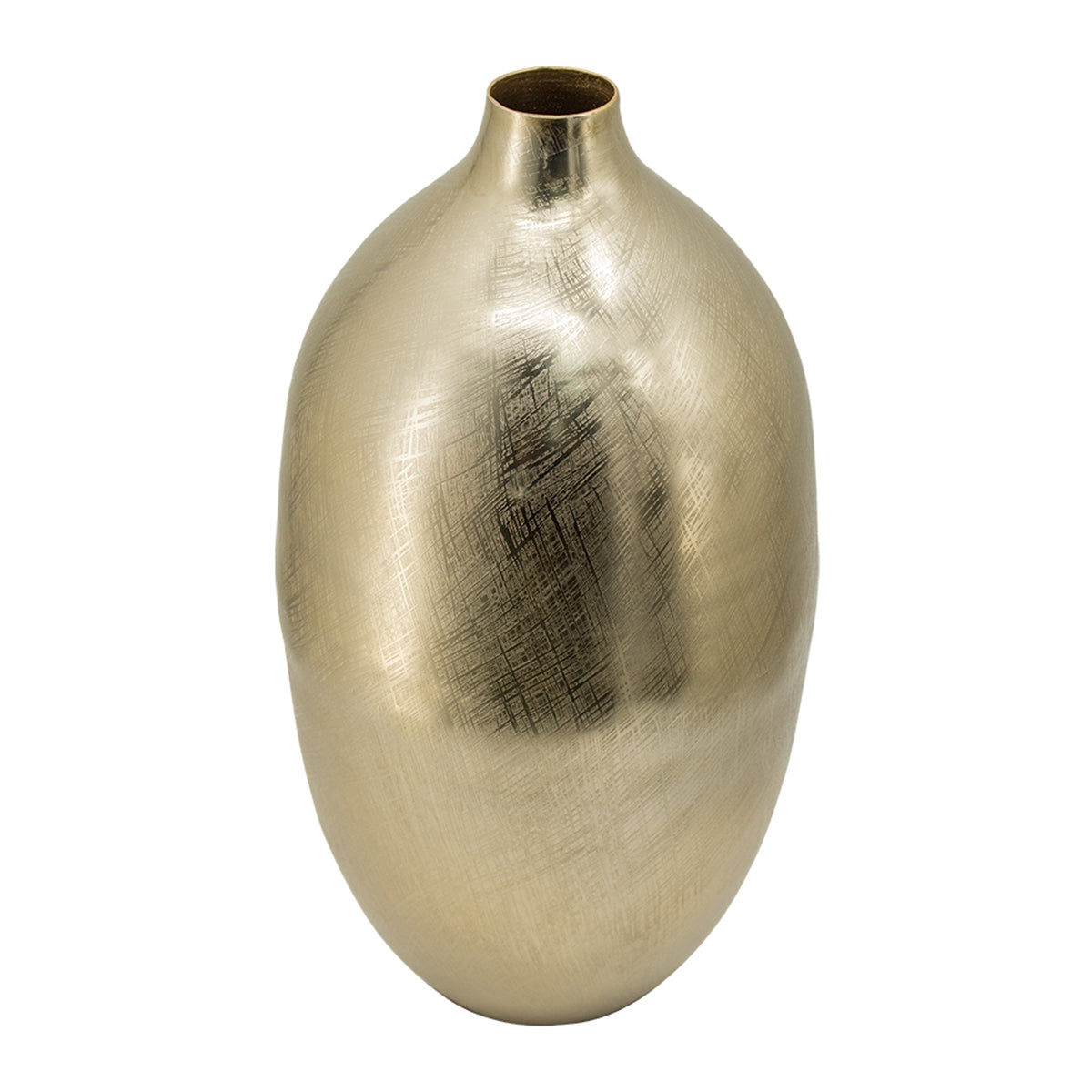 8.5x8.5x18.5" Aluminum Vase