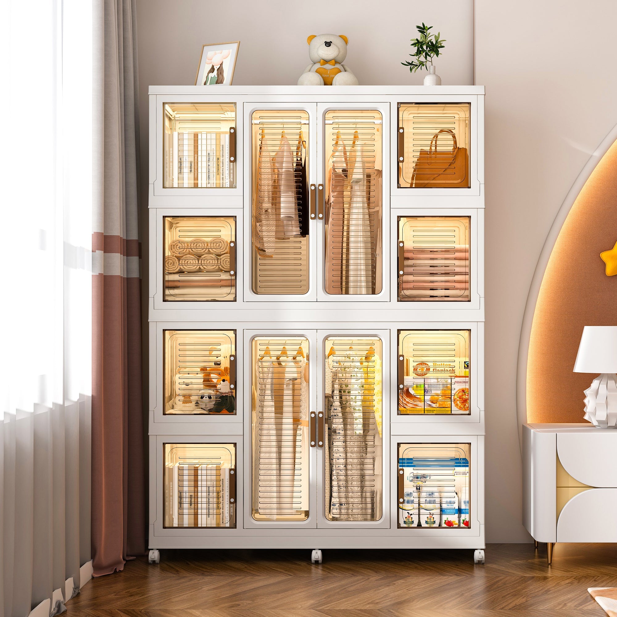 Portable Wardrobe Closet Storage Organizer
