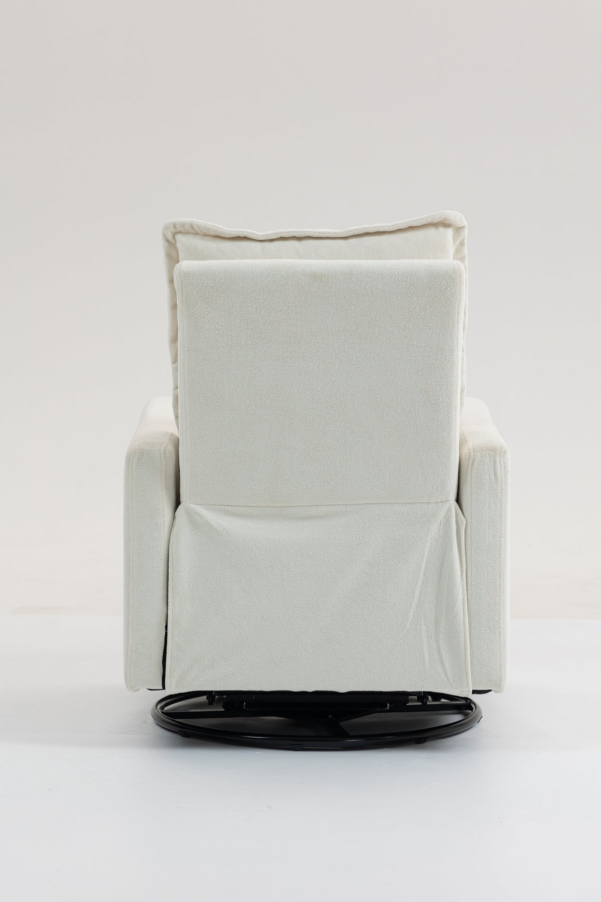 Short Plush Manual Button Armchair Sofa