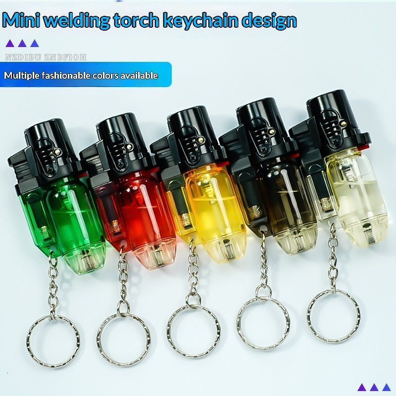 Mini Keychain Windproof Inflatable Portable Lighter
