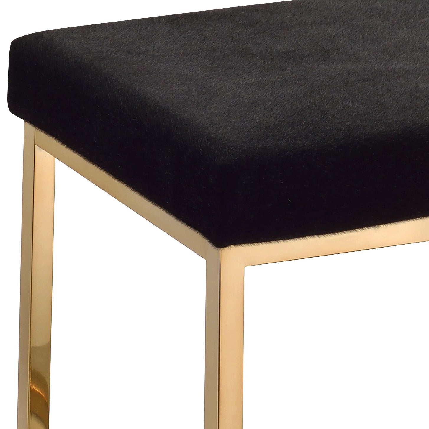 Boice Faux Fur Bench