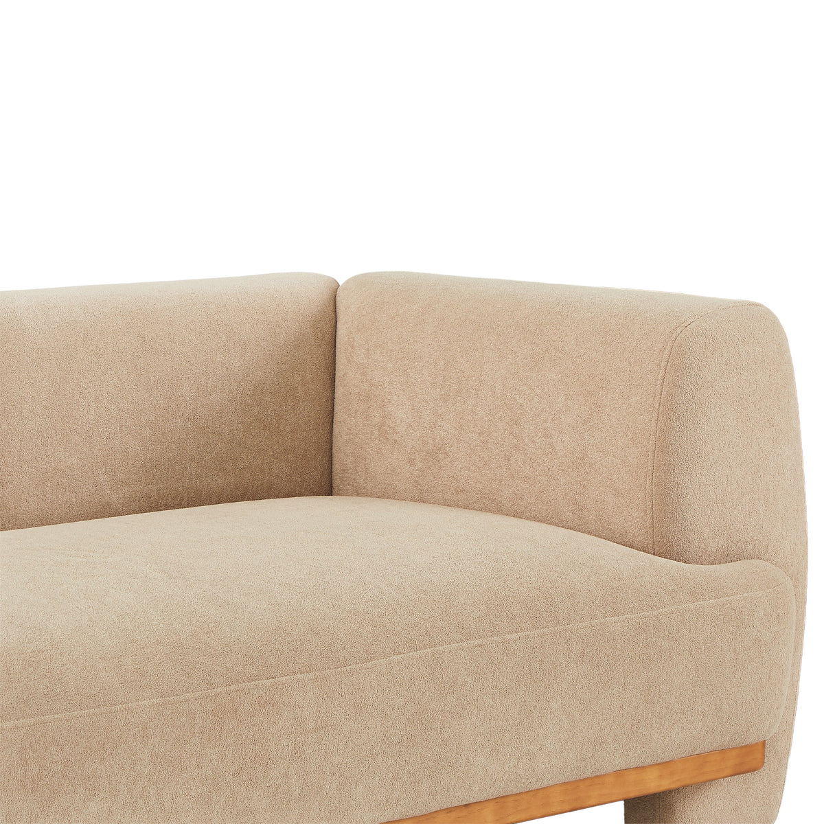 Flow 79 in. Modern Upholstered Velvet Sofa