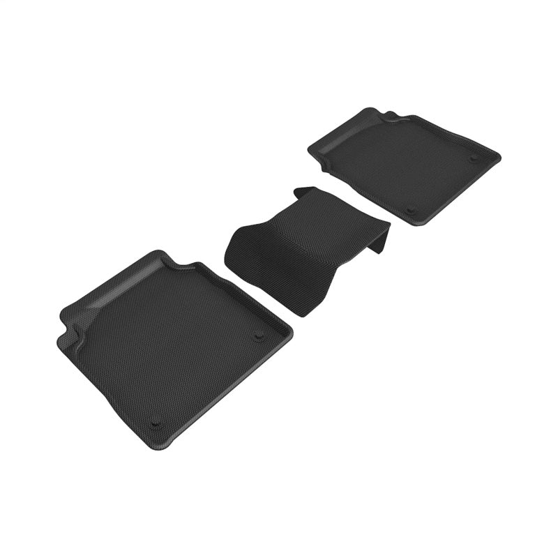 3D MAXpider 18-23 Lexus LS Kagu Black Floor Mats - R2 L1LX06421509