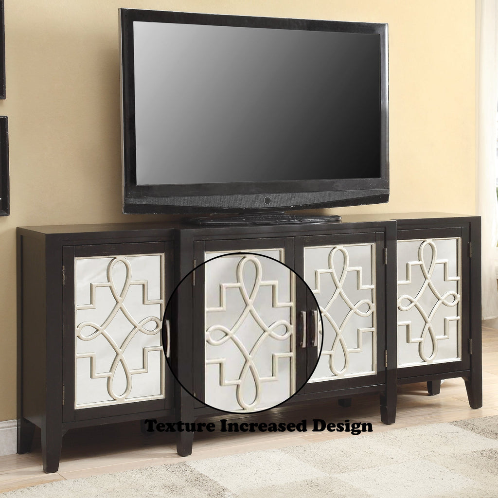 Kacia Antique 4 Door Storage Cabinet