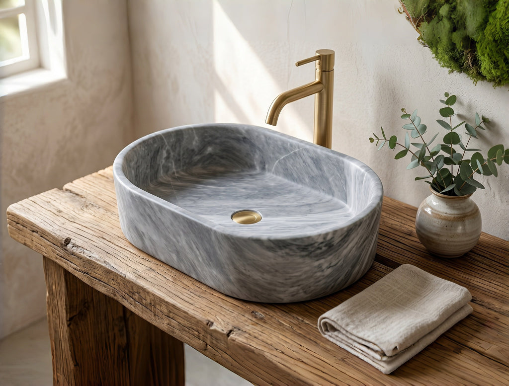 Gray Bathroom Vanity by VITRA