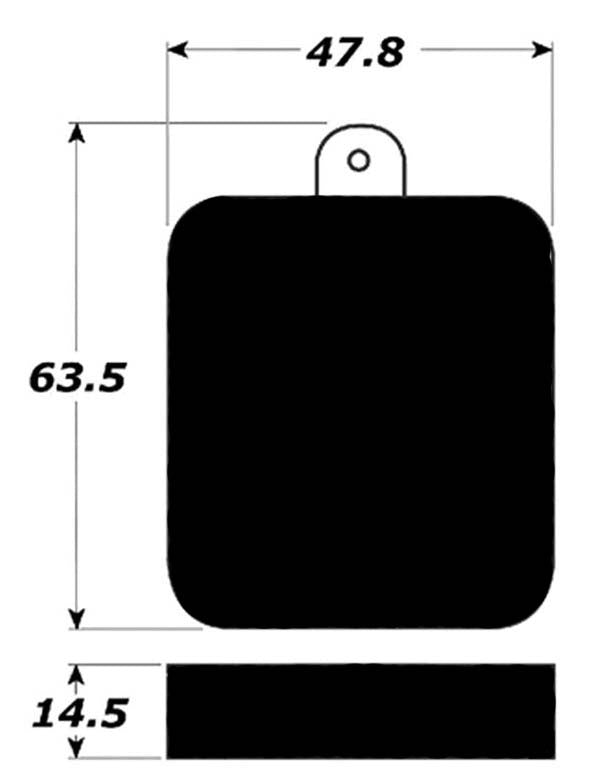 Porterfield Brake Pads for 1967 JAGUAR 340