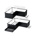 2-Pack Drill-Free Adhesive Corner Shower Caddy Organizer