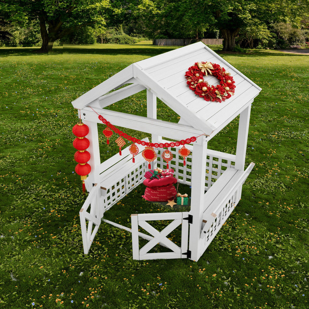 Modern Outdoor Wooden Playhouse for Children