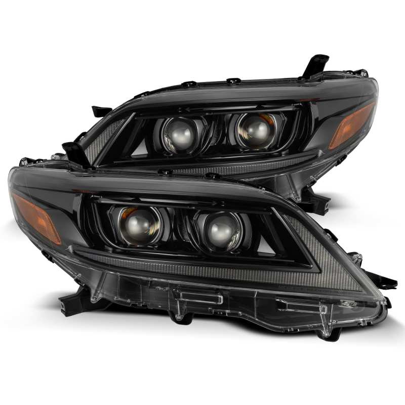 AlphaRex 11-21 Toyota Sienna LUXX LED Proj Headlights Plank Style Alpha Black w/Seq Signal/DRL 880765 *Discontinued