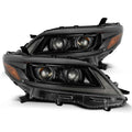 AlphaRex 11-21 Toyota Sienna LUXX LED Proj Headlights Plank Style Alpha Black w/Seq Signal/DRL 880765 *Discontinued