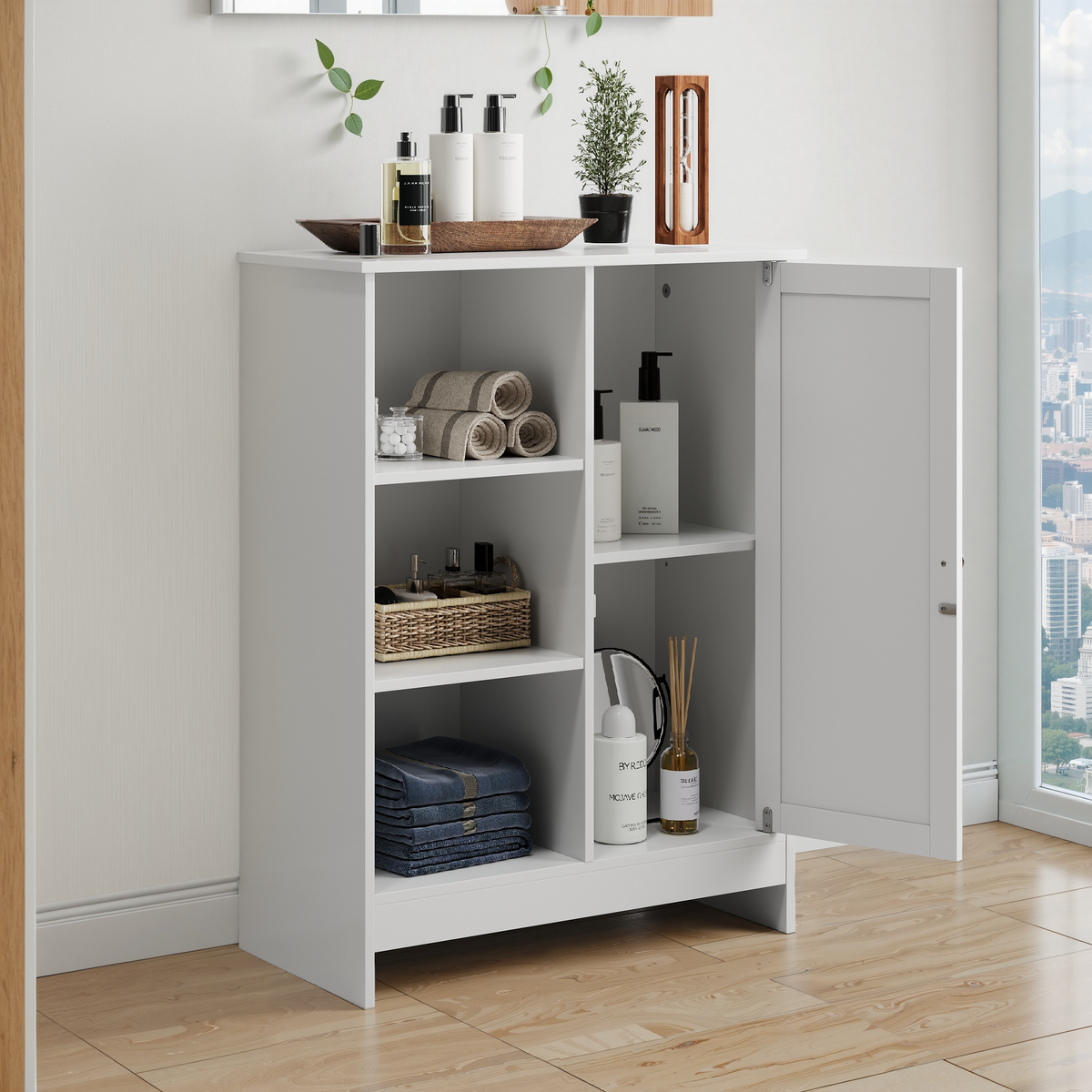 Bathroom Cabinet with Adjustable Shelves