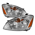 SPYDER Xtune Nissan Altima 02-04 Crystal Headlights Chrome HD-JH-NA02-AM-C 9023996