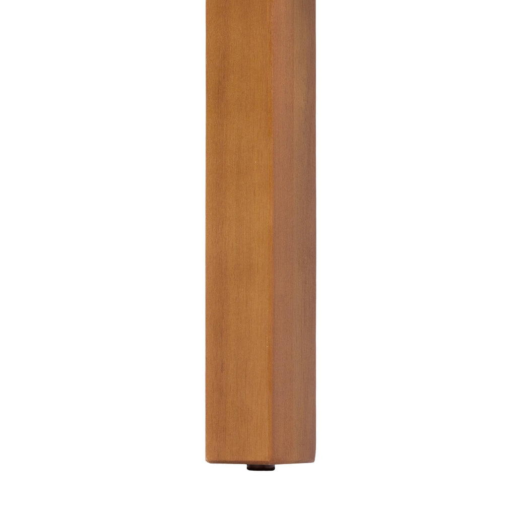 41 Inch Height Teak Finish Acacia Solid Wood Outdoor Dining Table