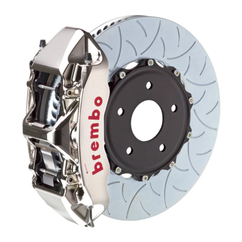 Brembo 08-16 R8 4.2/5.2 (CC Brake Eqpt) Fr GTR BBK 6Pis Billet 380x34 2pc Rtr Slot Type3-Nickel 1N3.9041AR