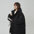 Womens Loose-fitting Solid-color Versatile Cotton Coat