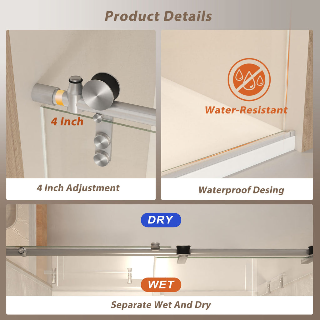 Frameless Sliding Shower Door