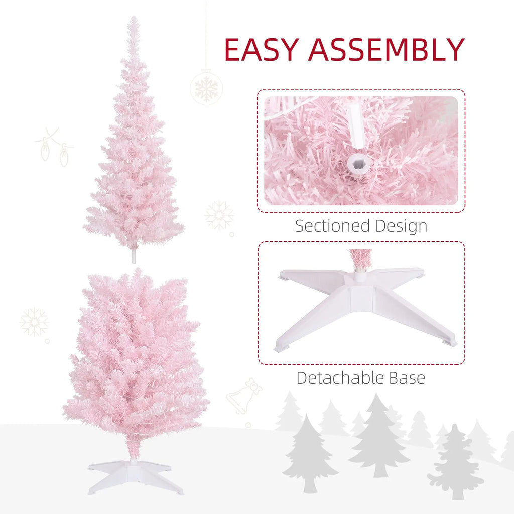 Pink 5ft Pencil Christmas Tree