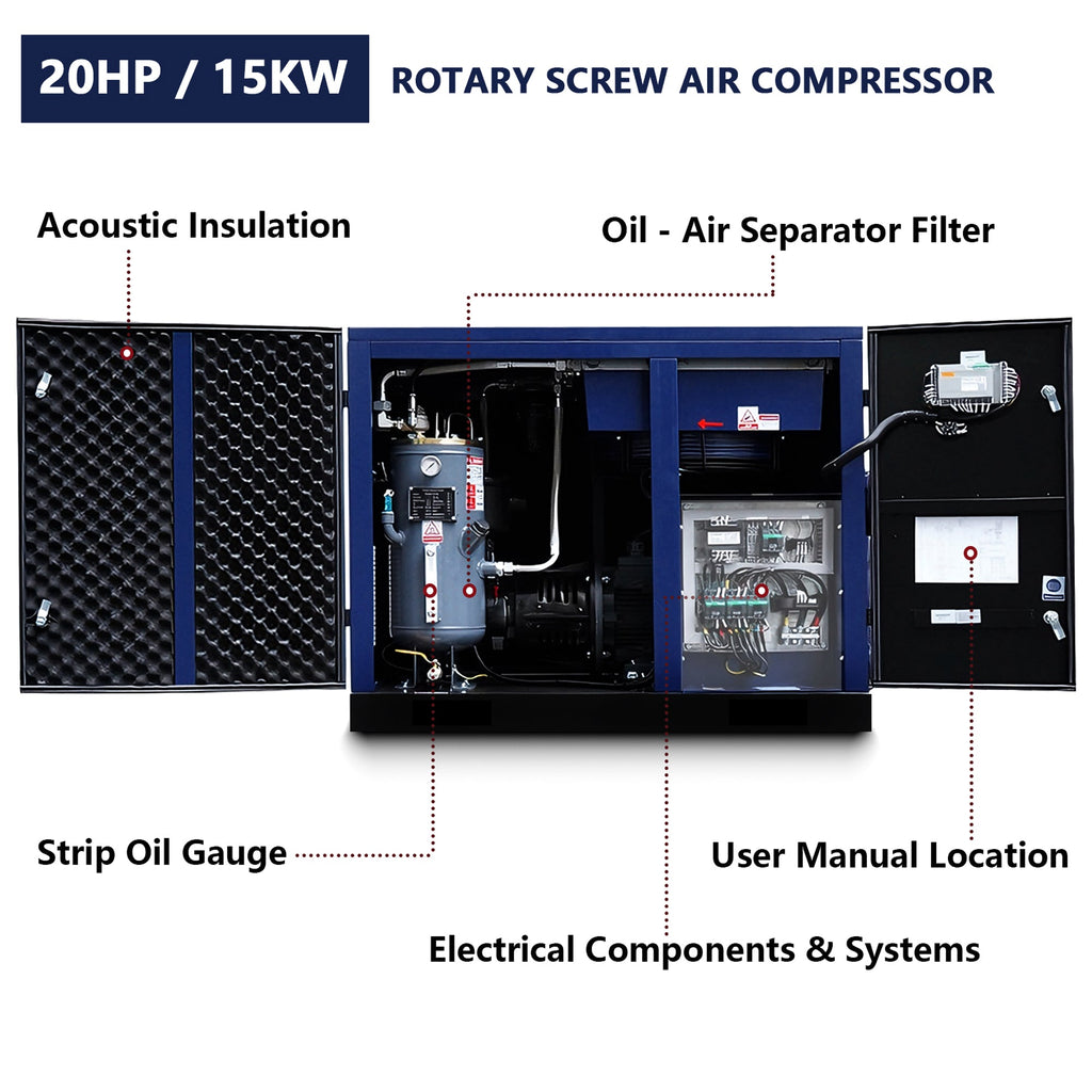 20HP Rotary Screw Air Compressor