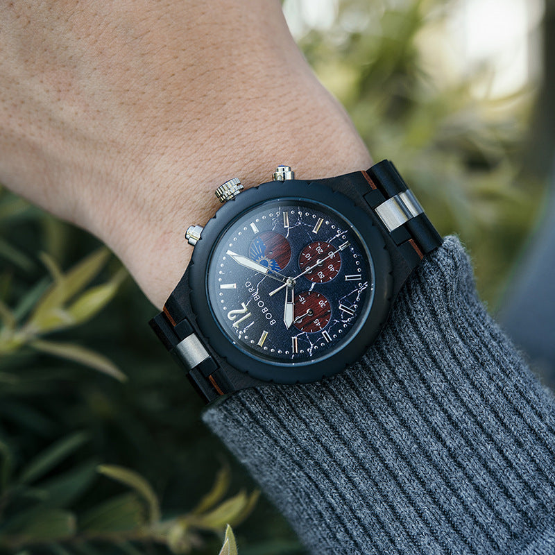 Wooden Watch Fashionable And Distinctive Mens Style