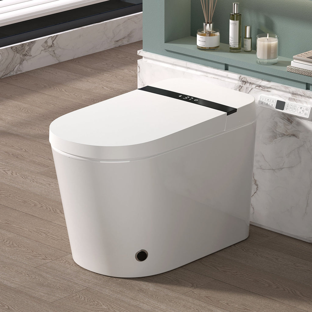 Smart Toilet With Bidet Built-In - White