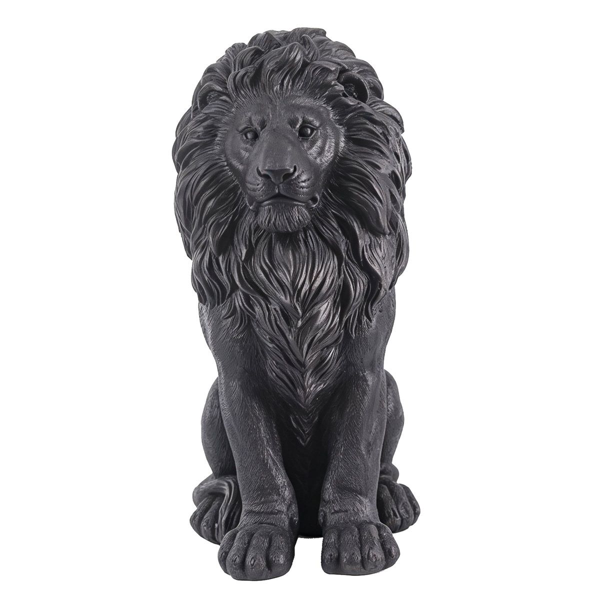 Elegant Sitting Lion Statue