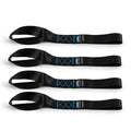 Borne Off-Road Soft Loop Tie-Down Straps (4-Pack) Black BNRTC-SLP-4BK