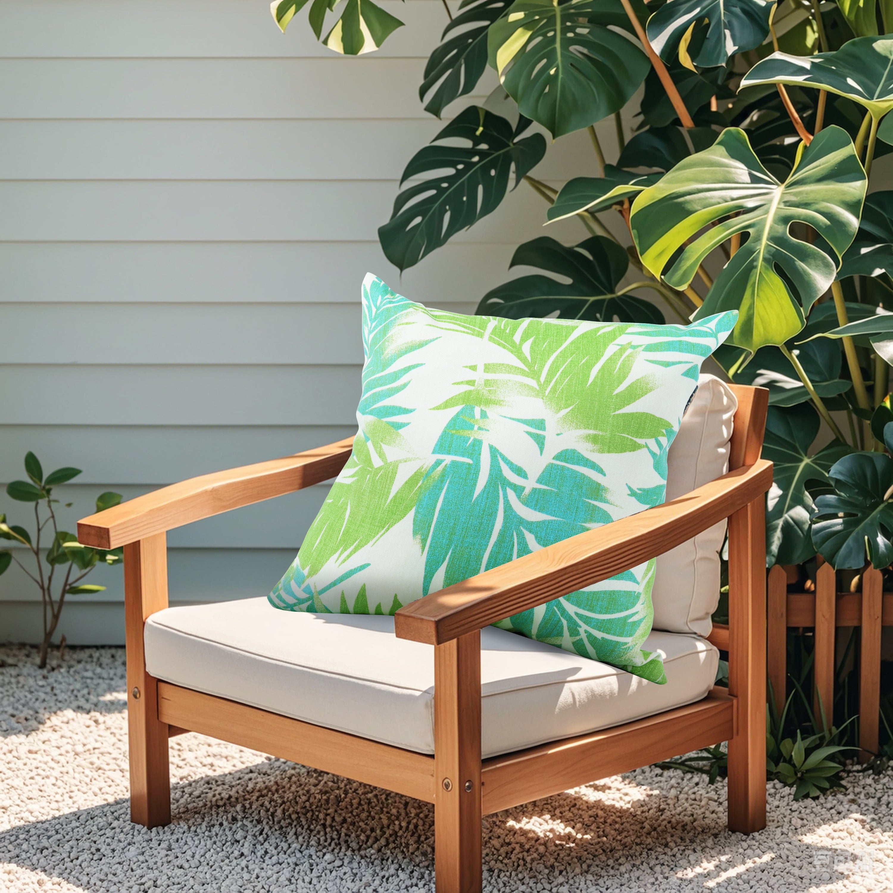 2 Pack Outdoor Throw Pillows - 18x18 Inch