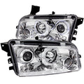 Anzo 2006-2010 Dodge Charger Projector Headlights w/ Halo Chrome
