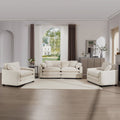 Warm and Cozy Sofa Set with Soft Cushions and Pillows